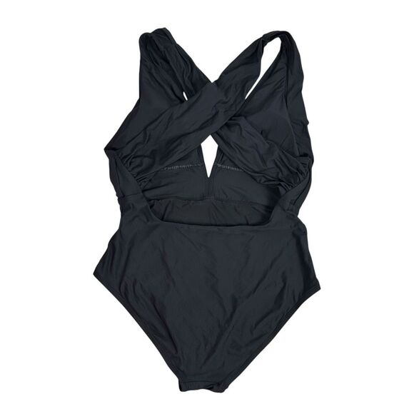 Anthropologie Zinnia Plunge Black Swimsuit size XL - Picture 4 of 13